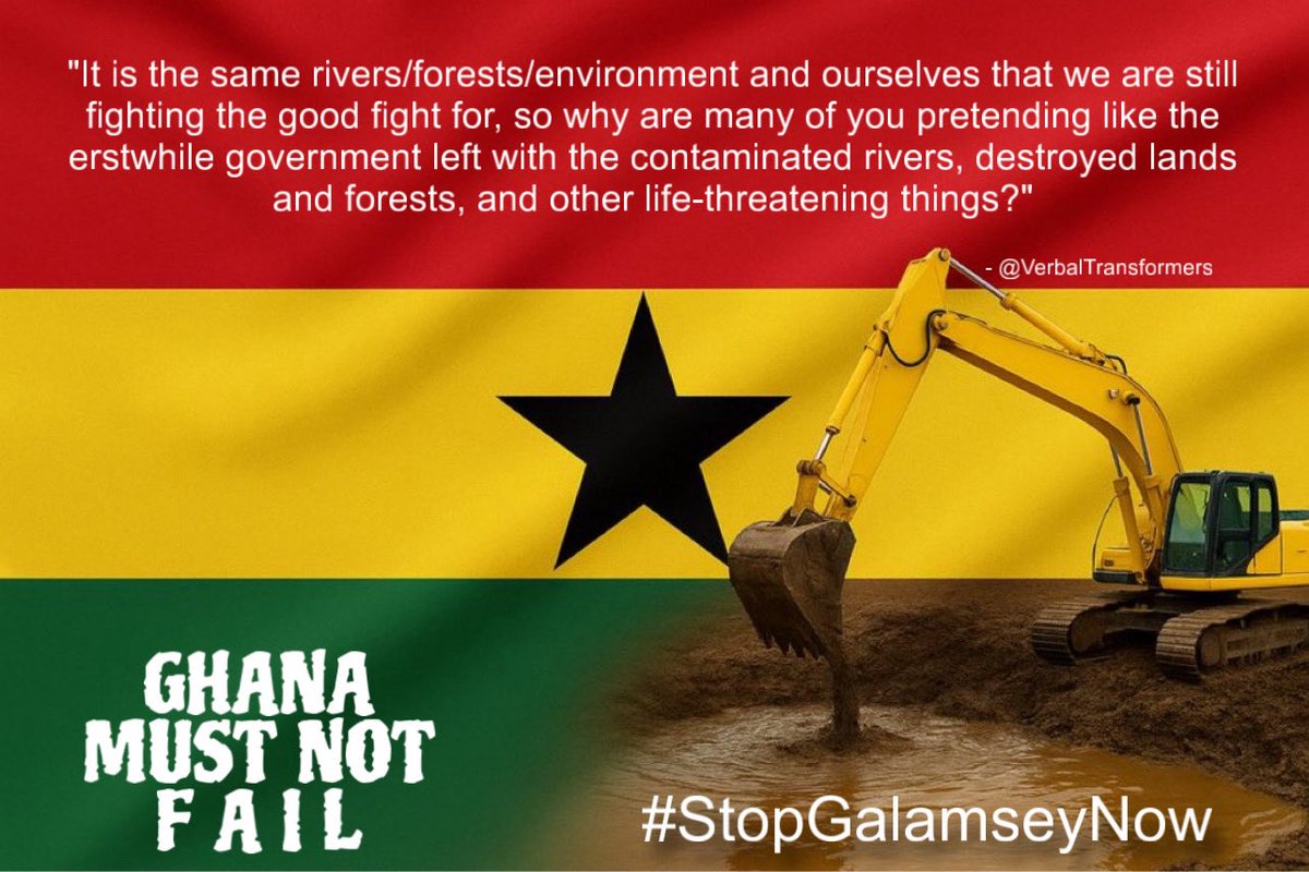 Verbaltrans's tweet photo. They yearned for truthful speakers, but when such finally arrived, they declared them as evildoers How did we get here?
GHANA MUST NOT & WILL NOT FAIL!
#FixGhanaHealthcareSystem
#FixGhanaWaterSystem
#StopGalamseyNow https://t.co/jDdsJXj5YE