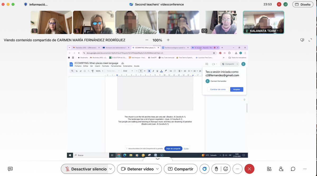carmenedge's tweet photo. Una tarde muy provechosa😊😍😍. Segunda reunión de docentes de #Sharedwords #PlanProxecta
Propuestas de mejora, recordatorios y halagos por el trabajo colaborativo.
Página ya actualizada en Twinspace
@eTwinning_es @CAFIgalicia https://t.co/BMFogiSx0s