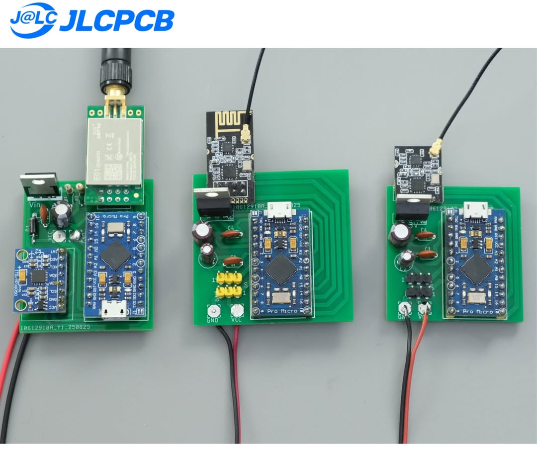JLCPCB_ES's tweet photo. Sistema DIY de seguimiento de cabeza FPV

MPU6050 + Arduino Pro Micro para rastrear el movimiento de la cabeza y controlar en tiempo real un mecanismo de servos de 2 ejes.

Placas personalizadas para el transmisor y el receptor fabricadas por JLCPCB.

#proyectodiy #electrónica https://t.co/4FiKe3Adwd