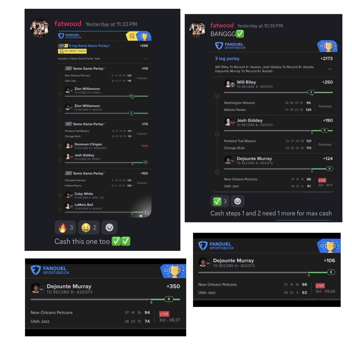 We welcome <a href="/fatwoodpicks/">Fatwood</a> to the team 🔥🔥🔥<a href="/PlaymakerDirect/">Playmakers Directive</a> 

He’s been CRUSHING NBA‼️💪🏻💰
✅ +2173
✅ +598
✅ +350
✅ +106

👉🏻Use code LOCKZ 🔐 by March 1st
👉🏻Get 75% off your 1st pass 🤯
👉🏻Click here ⬇️

whop.com/checkout/plan_…