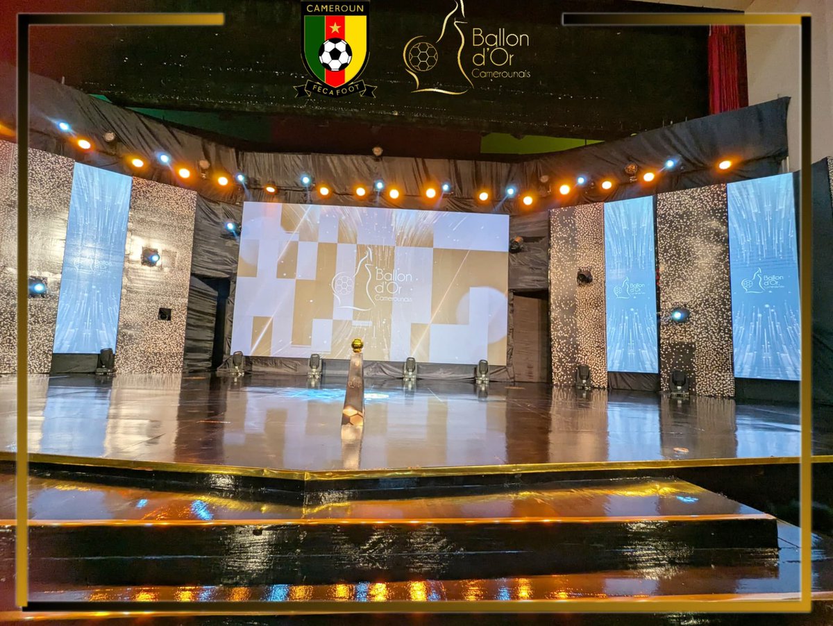 ballondor237's tweet image. The Yaounde Conference Center is already set for the 2025 Ballon D'or Ceremony, this Friday, 27th of February 2026. The Annual Football Award Ceremony, organised by the Cameroon Football Federation, FECAFOOT, will celebrate all football stakeholders. 

#FECAFOOT