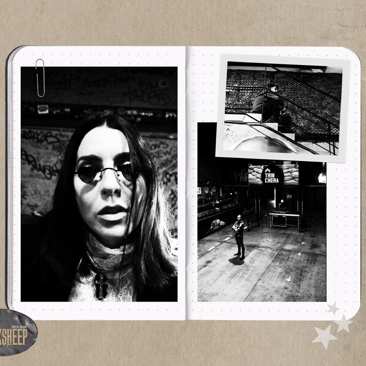 Iniciamos la libreta de recuerdos… 📖🖤

Anoche en Málaga arrancó el #BlacksheepTour y fue pura energía desde el minuto uno. Gracias por convertirlo en una noche mágica. Esto no ha hecho más que empezar. 🐑

Próxima parada: viernes 6 de marzo en Sala 16 Toneladas, Valencia.