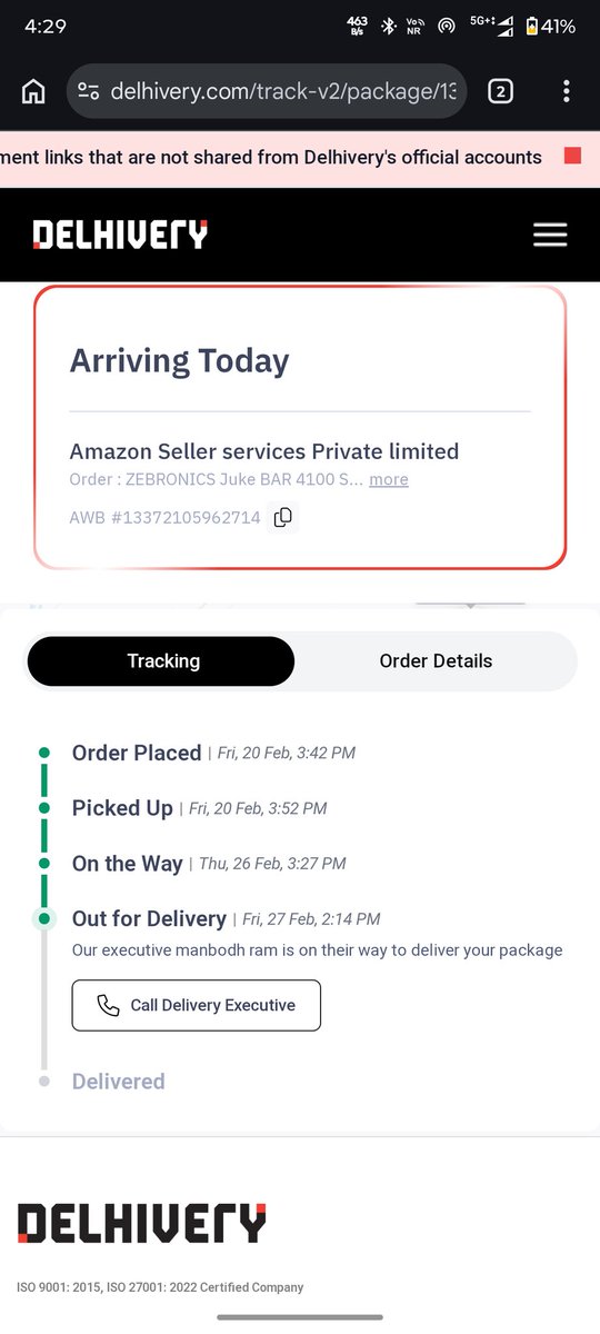 Date changed again. Status still “On the way” after multiple contradictory updates. This is poor coordination and causes unnecessary inconvenience. Kindly confirm a committed delivery date. <a href="/AmazonHelp/">Amazon Help</a> <a href="/help_delhivery/">helpdesk_delhivery</a>