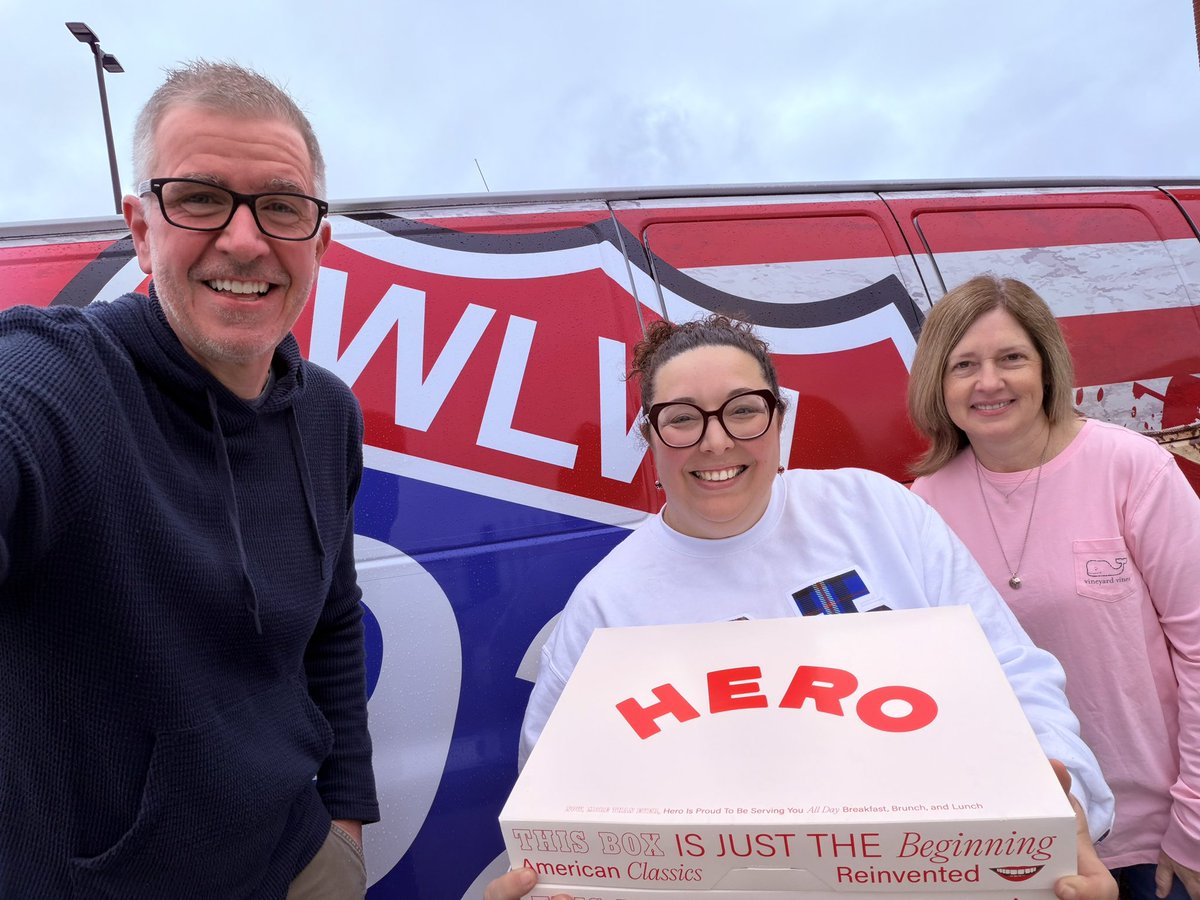 GregThomasDJ's tweet photo. It’s another I-92 WLWI Free Doughnut Friday with Hero!🍩 This time, Andi joined me to deliver to Montgomery Public Schools, nominated by Natalie McKnight! Enjoy! 🎉

We’re collecting nominations at https://t.co/hkn7NzS5Bk https://t.co/HsO5711ikh
