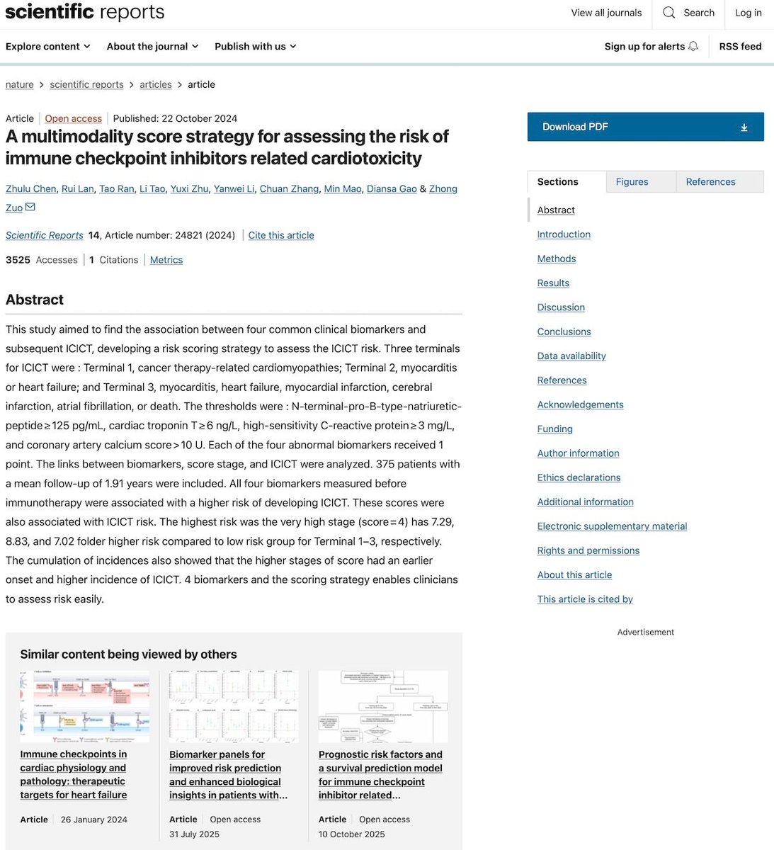 ImagenCardiaca's tweet photo. Score multimodal en la estratificación del riesgo de cardiotoxicidad por inhibidores del punto de control inmunitario
🗂️ https://t.co/CfXnpSTsrl ◀️
NUEVO comentario crítico de Jorge Martínez del Río publicado en "Lo mejor de la literatura en..." https://t.co/Vvfl5h7Ik9