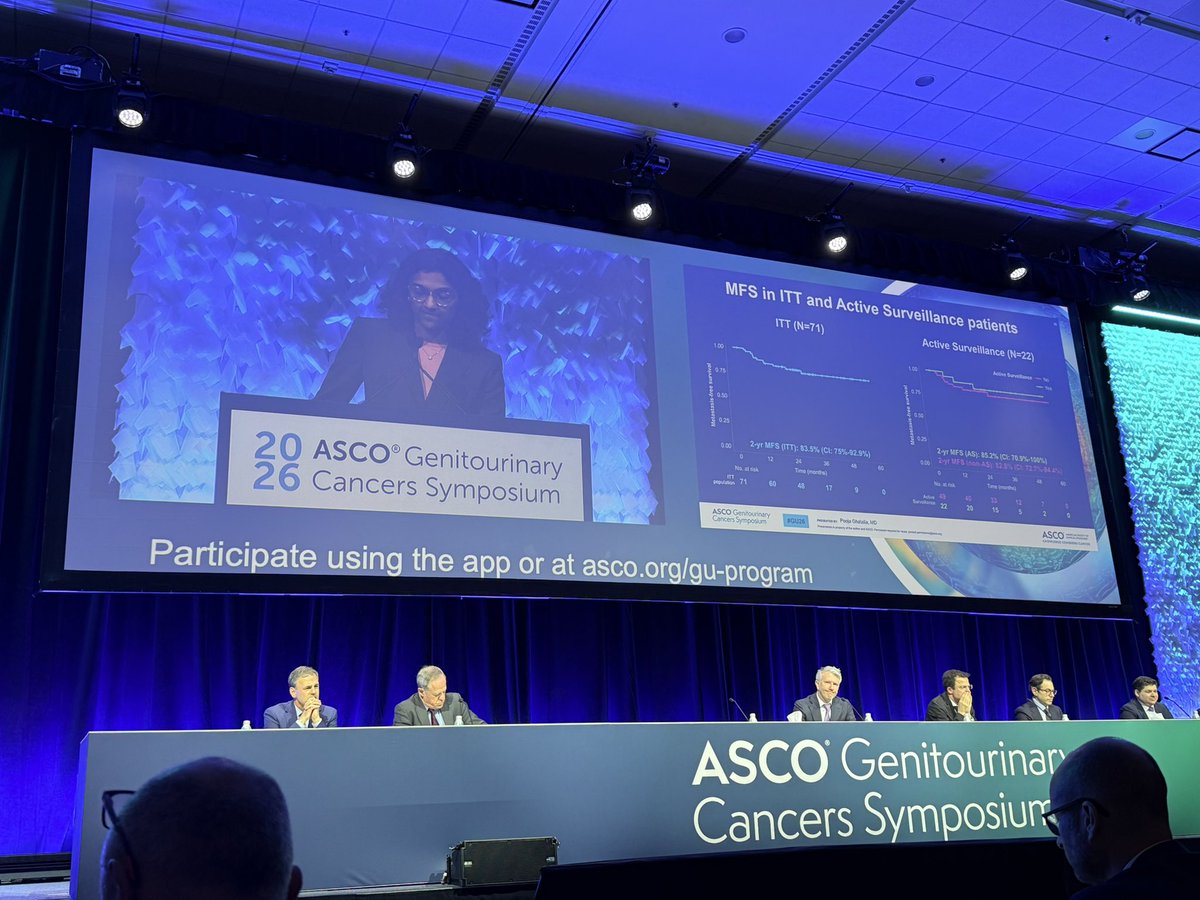 TiansterZhang's tweet photo. @GhataliaPooja @FoxChaseCancer with carefully done bladder preservation #RETAIN2 trial - ctDNA pos w poor prognostic disease &amp; ctDNA neg not perfect for predicting pT0. @SuzanneColeMD led our collab efforts @utswcancer! Beautiful IIT work 👏👏 
@ASCO #GU26 @OncoAlert @urotoday https://t.co/DNGTZVYebg