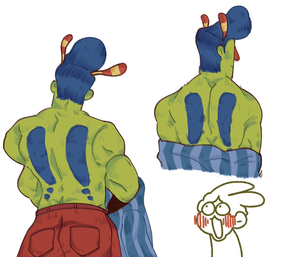 AmiJunLuu's tweet photo. Everyone is drawing him back!!!
So me draw one while sitting in Synth discord haha 
Its a fun place and i love it hehee✨
#HowdyPillar 
#WelcomeHome 
#fanart https://t.co/lXfu9byuot