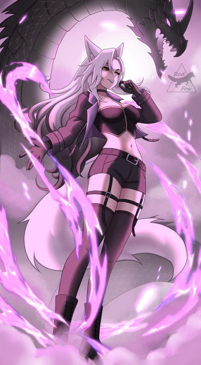 red_asya's tweet photo. The demonic fox Eve invites you to her lair >:3
#OC https://t.co/6FSmHbvd46
