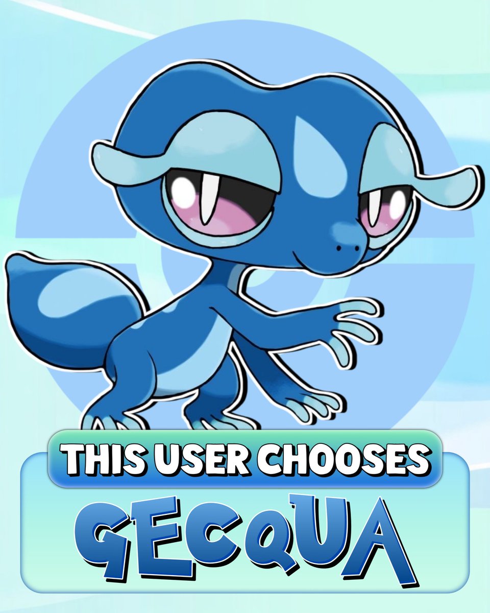 Repost this if you will choose Gecqua as a starter in #PokemonWindsWaves 💧