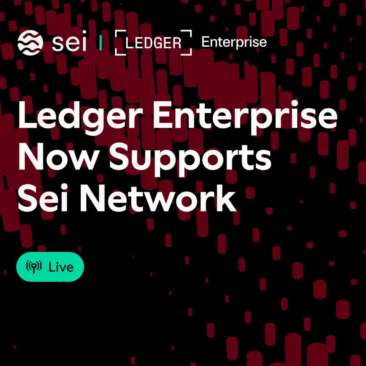 🔳 <a href="/ledger_business/">Ledger Enterprise</a> now supports the Sei Network.

Institutions can self-custody, stake, and access DeFi and tokenization on Sei through Ledger's unified platform—with role-based permissions and audit-ready reporting.

Enterprise-grade key management meets sub-second settlement.