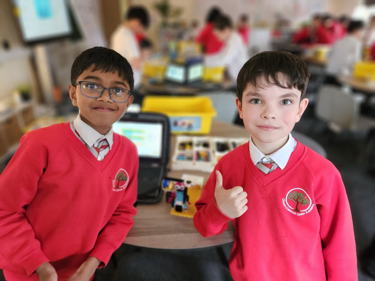 CCJacademy's tweet photo. Today, in their computing lesson, Year 5 got creative with their coding skills and created weather stations to observe wind speed! They throughly enjoyed the progression of skills using the more advanced #LEGOSpikePrime kits! 
@raisingrobots 
#WeAreLEO🧡🦁 https://t.co/cCQlgrD9ZF
