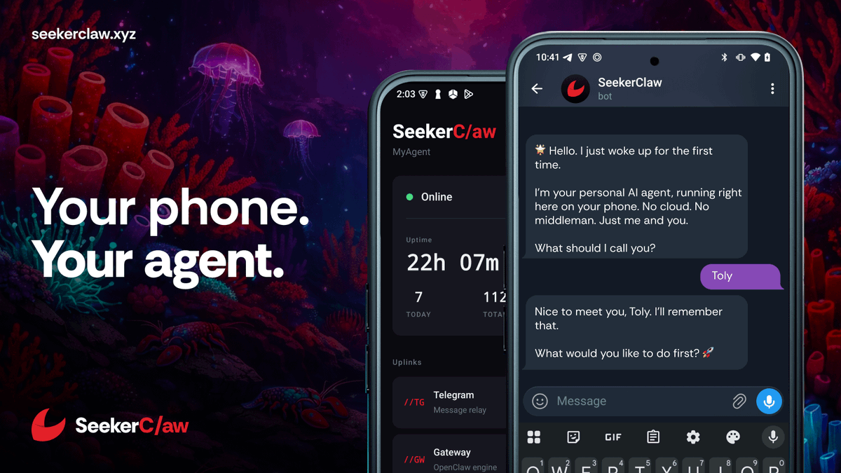 SeekerClaw tweet media