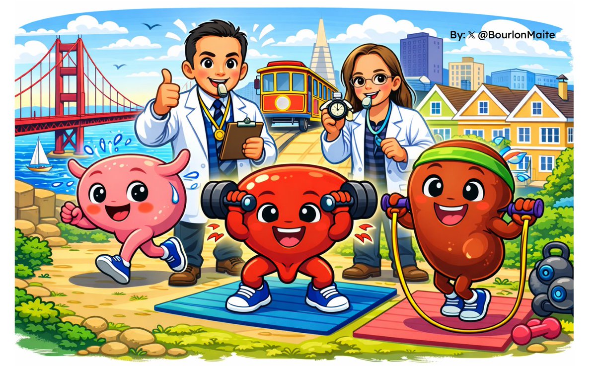 BourlonMaite's tweet photo. The Bergerot´s has send us to exercise @ASCO #GU26 #ascovoices

Effect o remote exercise program in pts w/ metastatic GU cancers ⬆️QOL &amp; decreased fatigue

@neerajaiims summary
@OncoAlert @oncodaily @VJOncology @UrologyTimes @IMG_Oncologists https://t.co/cNFjRhN948