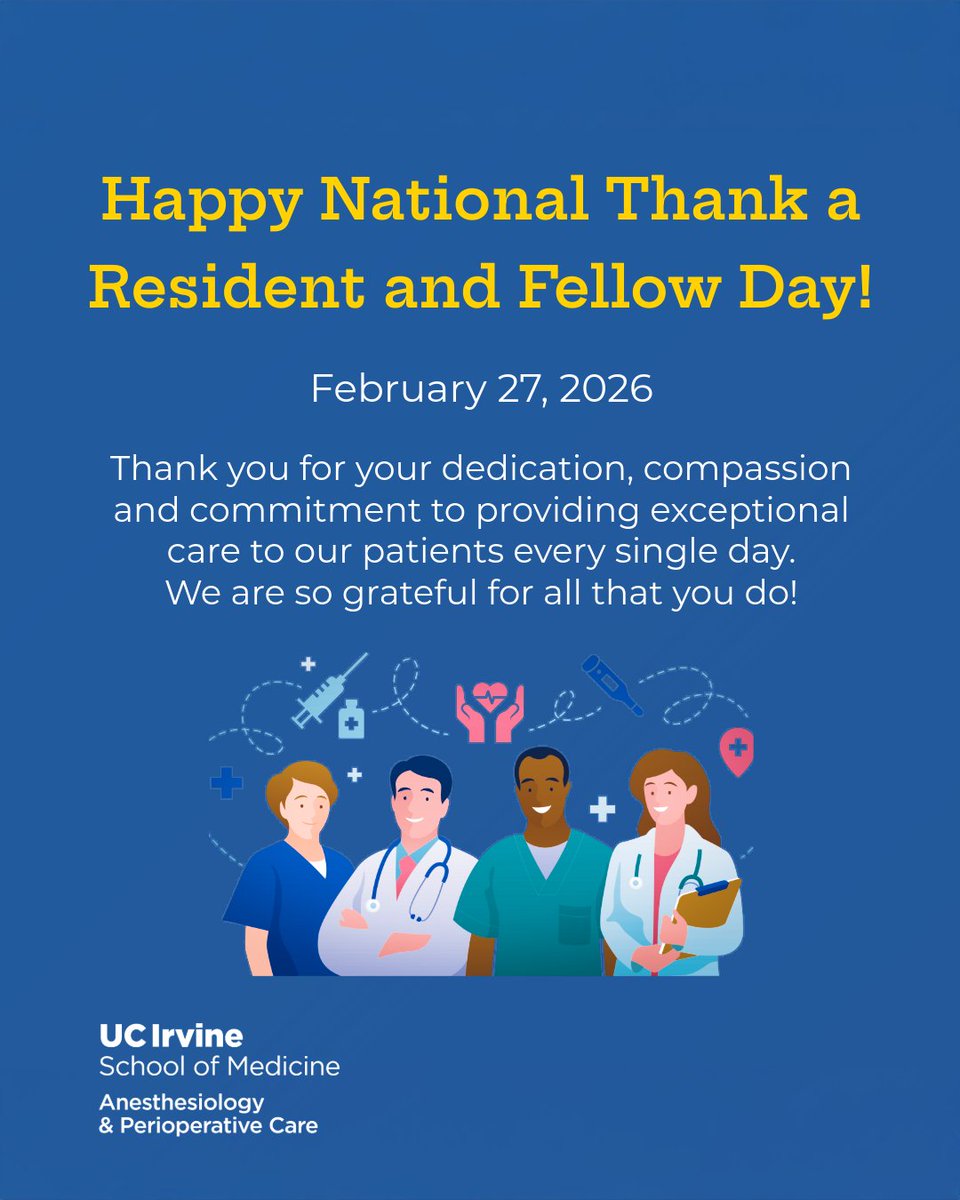 UC Irvine Anesthesiology & Perioperative Care tweet media