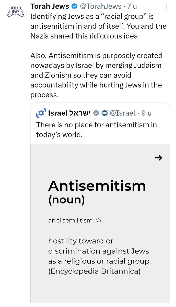 <a href="/VanEmmerickKris/">Van Emmerick Kris</a> Zionisten zijn geen semieten en haten de 'echte Joden'.

x.com/i/status/17204…

x.com/i/status/17138…

x.com/i/status/17187…
⬇️
Zionistische agenda voor oppermacht bepaalt #geopolitiek sinds 1895.

web.archive.org/web/2022072217…

#Jodendom vs #Zionisme

🧵 ↕️ thread