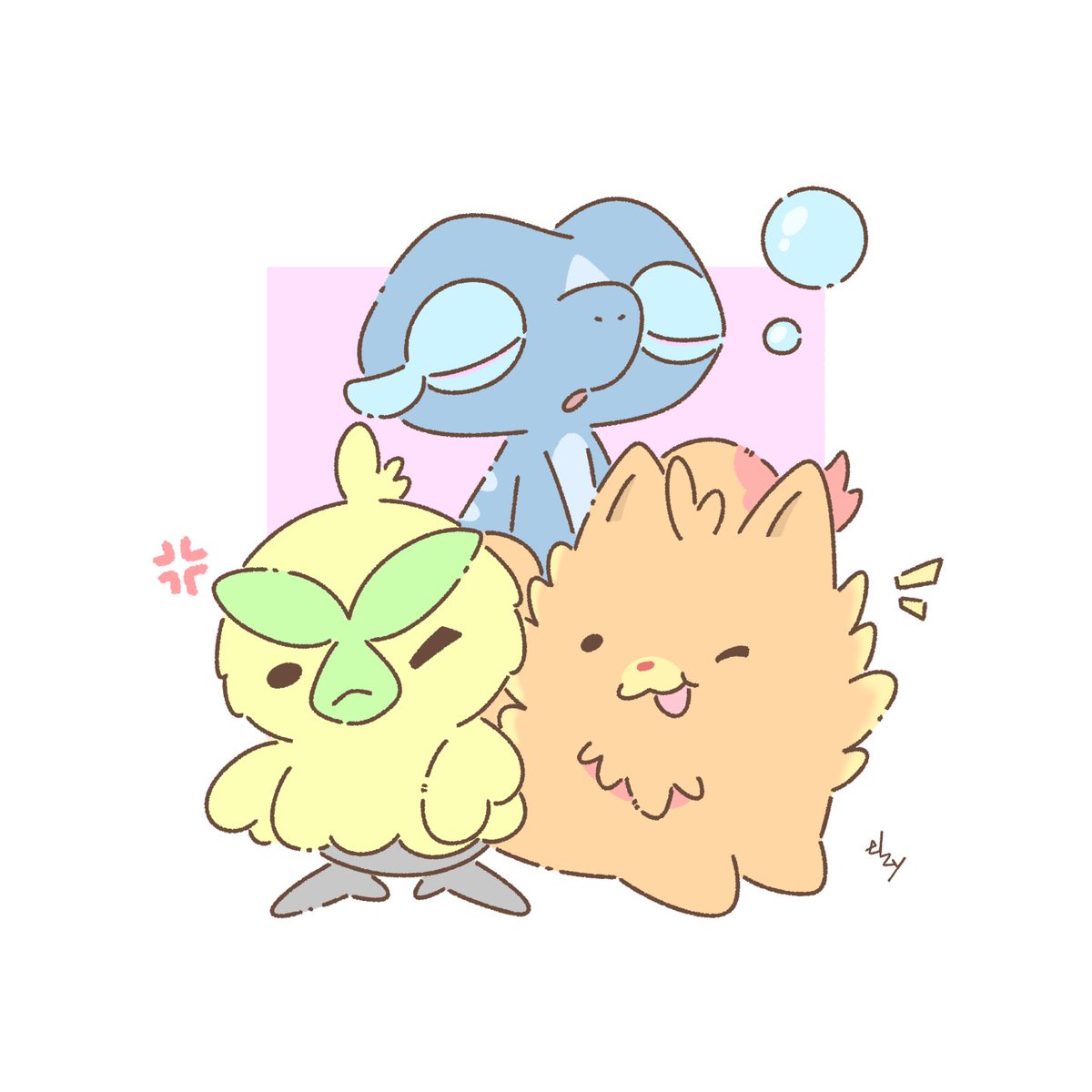 Stayed up past 1AM to draw the new Gen 10 starters