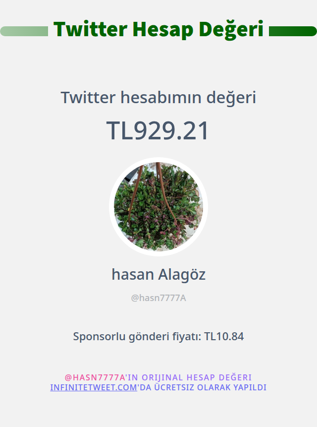 hasn7777A's tweet photo. Twitter değerim: TL929.21

➡️ https://t.co/0r1tMB8FRY https://t.co/u5iHJdu9pU