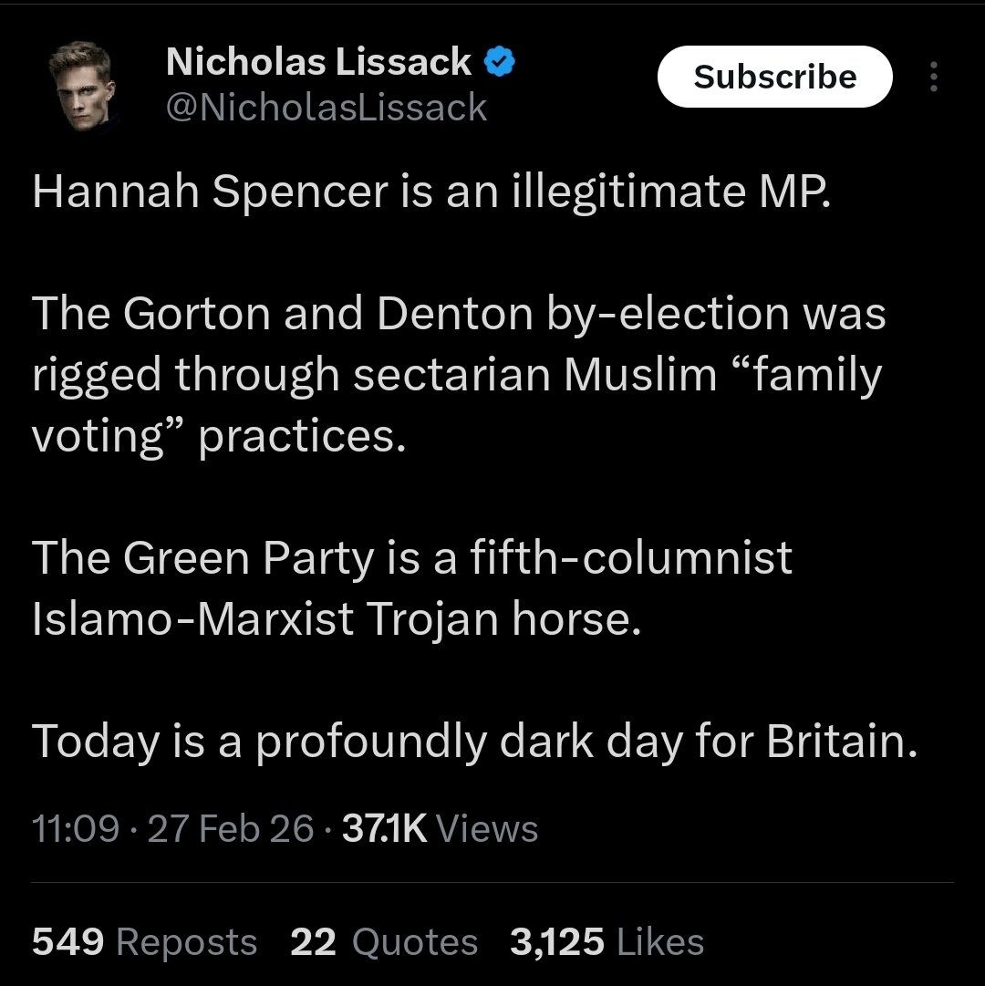 A far-right tantrum. Beautiful, in a way.