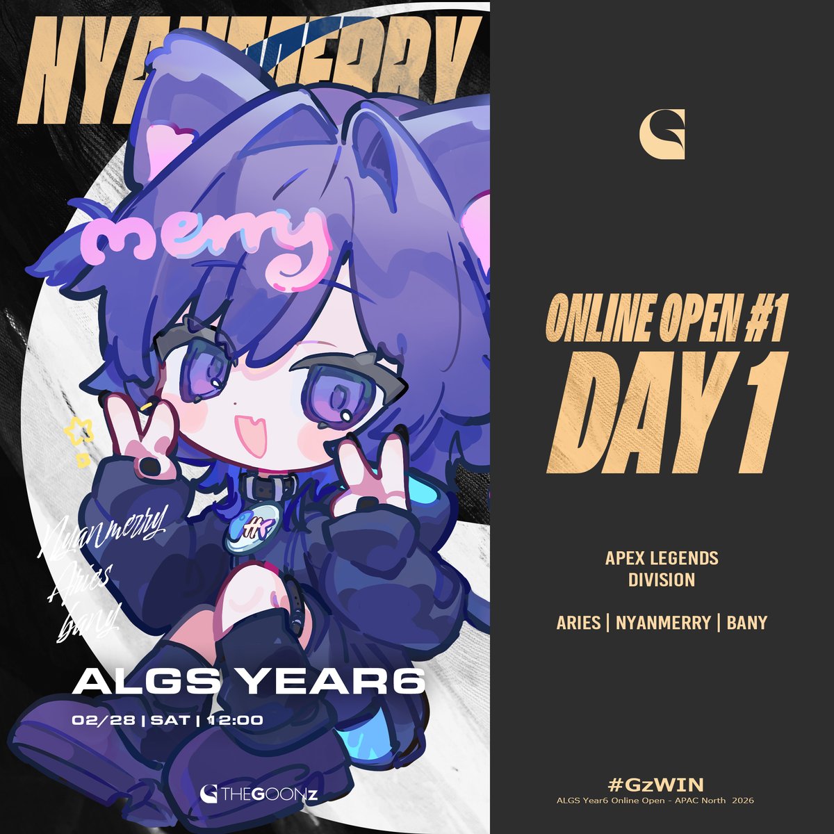 ◤#THEGOONz #APEX Div. 大会日程◢ 🌊#ALGS Year6 Online Open #1