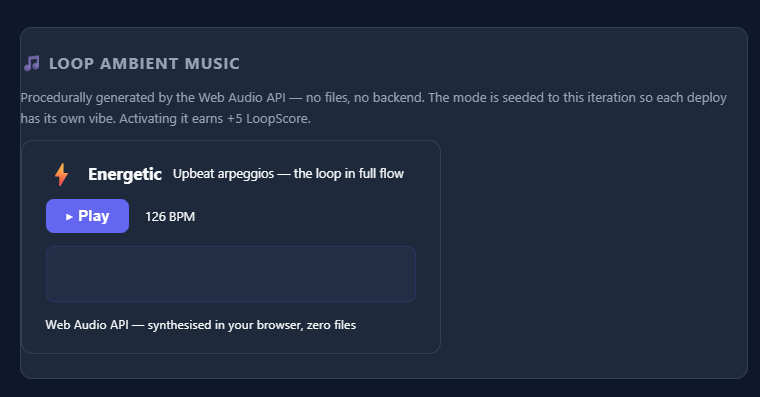 IterateArtist's tweet photo. Now it added self-generated music to itself. https://t.co/QVw1HG5tLt