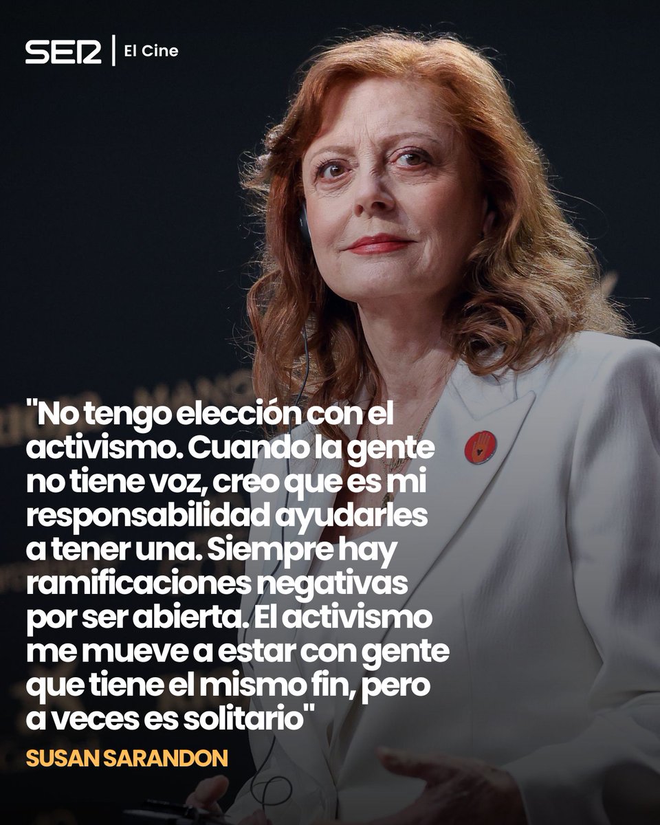 ElCineEnLaSER's tweet photo. Solo podemos decir: tremenda reina 👑 Susan Sarandon

La actriz ejercer de estrella y activista en una memorable rueda de prensa sin esquivar una sola pregunta

https://t.co/t9AzVXCwkG https://t.co/EOEfwUsGF5