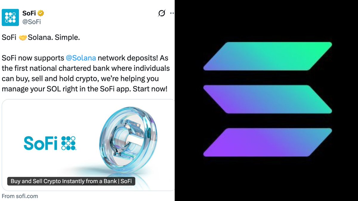 NEW: <a href="/SoFi/">SoFi</a> NOW SUPPORTS <a href="/solana/">Solana</a> NETWORK DEPOSITS