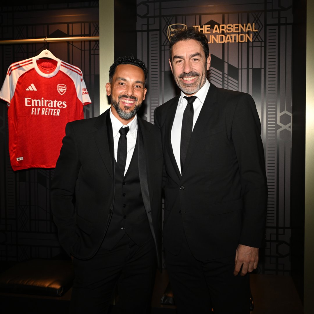 Arsenal's tweet photo. Coming together for Night to Belong, The Arsenal Foundation's fundraising evening to support our community programmes locally and globally ❤️

Read all about the event 👇