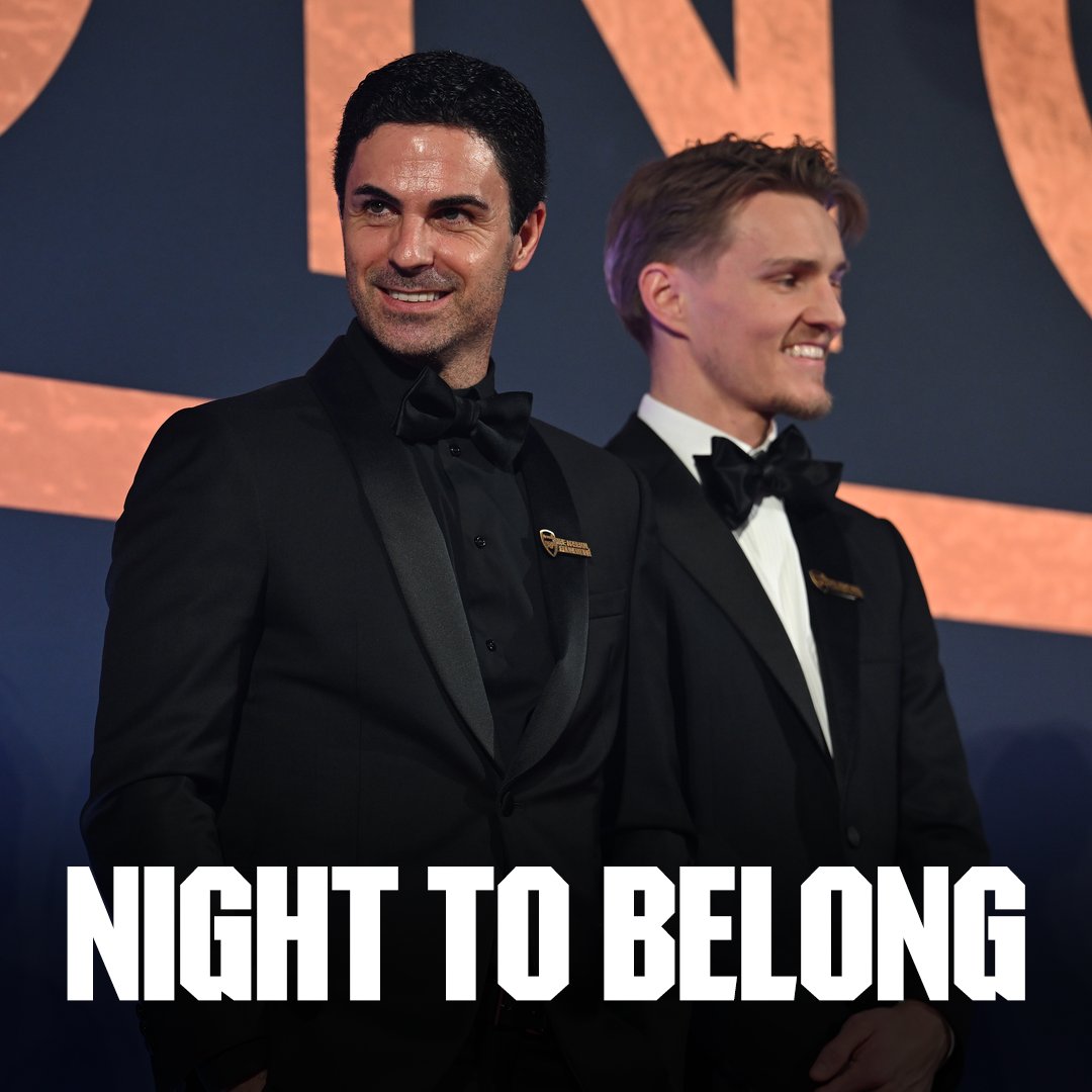 Arsenal's tweet photo. Coming together for Night to Belong, The Arsenal Foundation's fundraising evening to support our community programmes locally and globally ❤️

Read all about the event 👇