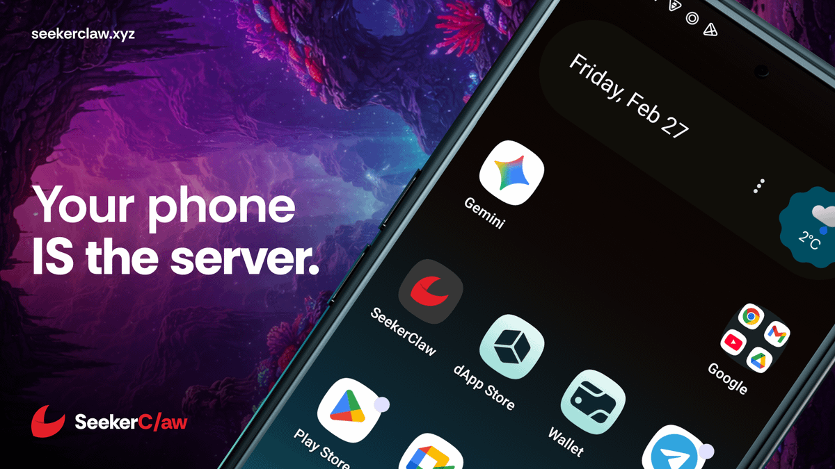 Meet <a href="/SeekerClaw/">SeekerClaw</a> 🦞

- Run an AI agent on your Seeker in less than 1 minute
- Fully integrated with Solana and Jupiter
- Open source

Available now on the Solana dApp Store!