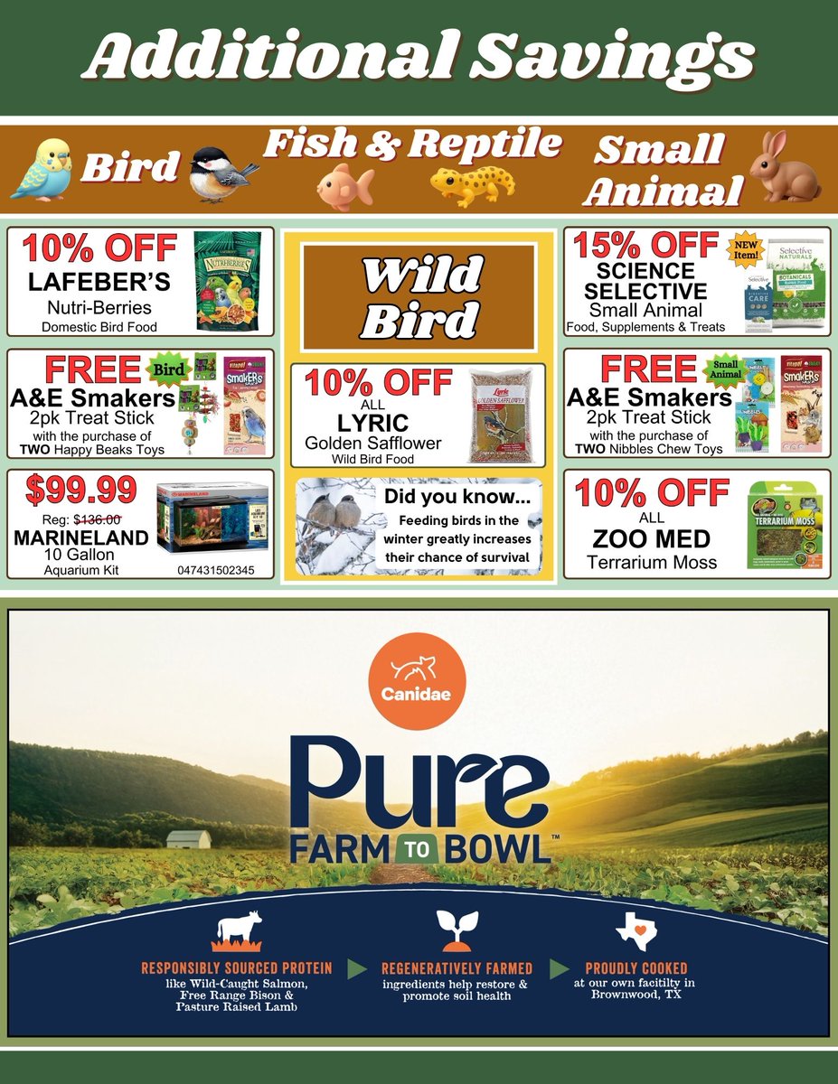 Benson's Pet Center tweet media