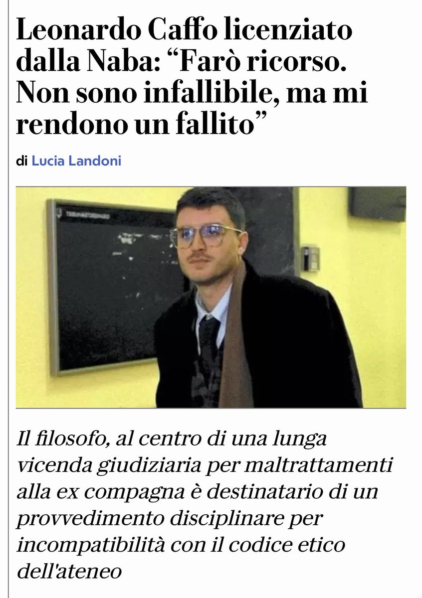 non è infallibile dice