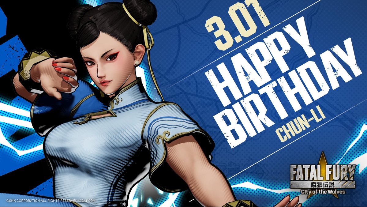 Happy Birthday to the legendary Chun-Li!🥳