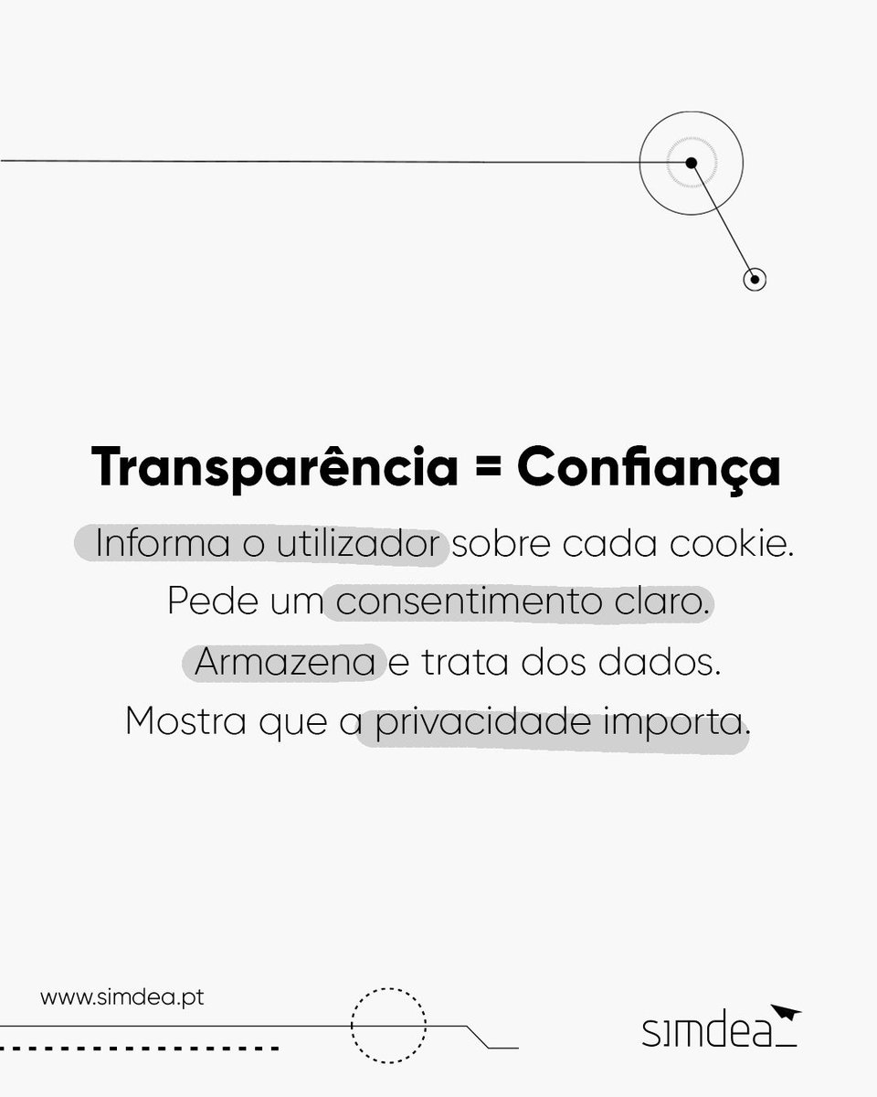 simdea_pt's tweet photo. Os cookies no seu site, têm um propósito!

Transparência gera confiança.
Confiança gera clientes.

Fala connosco e protege o teu negócio. https://t.co/f9XAWVdSWc
