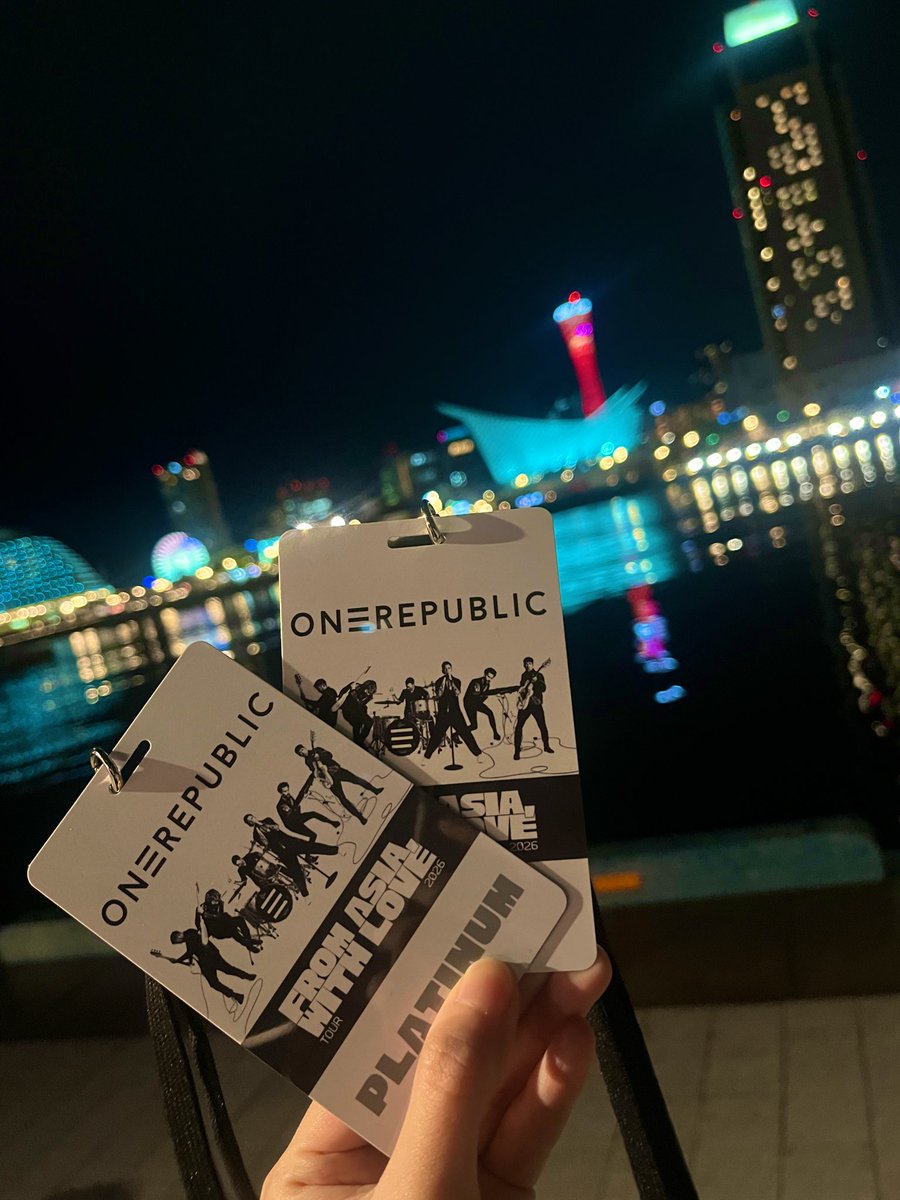 Thank you so much for the incredible night in Kobe🥹✨
<a href="/OneRepublic/">ONEREPUBLIC</a> is definitely the best!!🥹
I’m so proud to be your big fan.
I already miss you🥹
Can't wait to see you again🥹✨
Please don't forget that you’re always welcome back to Japan❤️🇯🇵