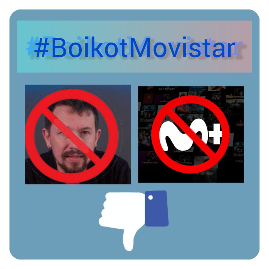 Cuetano68's tweet photo. Si contratas @MovistarPlus ESTAS FINANCIANDO y PAGANDO a ese tio #podemata comunista ex koletudo. 

Qué asco de patrocinadores. 

#BoicotMovistar 
#BoicotMovistarPlus 
@movistar_es 
@Telefonica https://t.co/MJougErjt1
