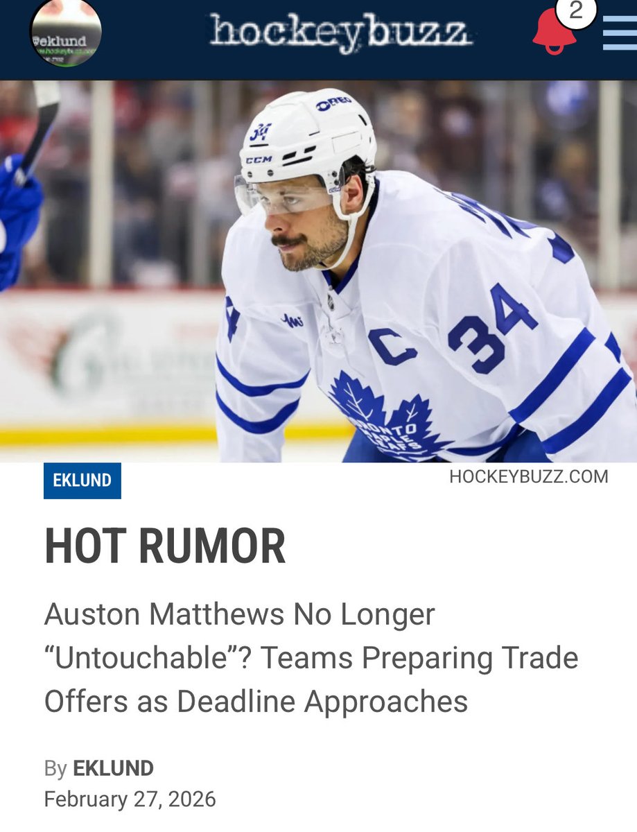 Eklund's NHL Trade, Free Agent Rumors tweet media