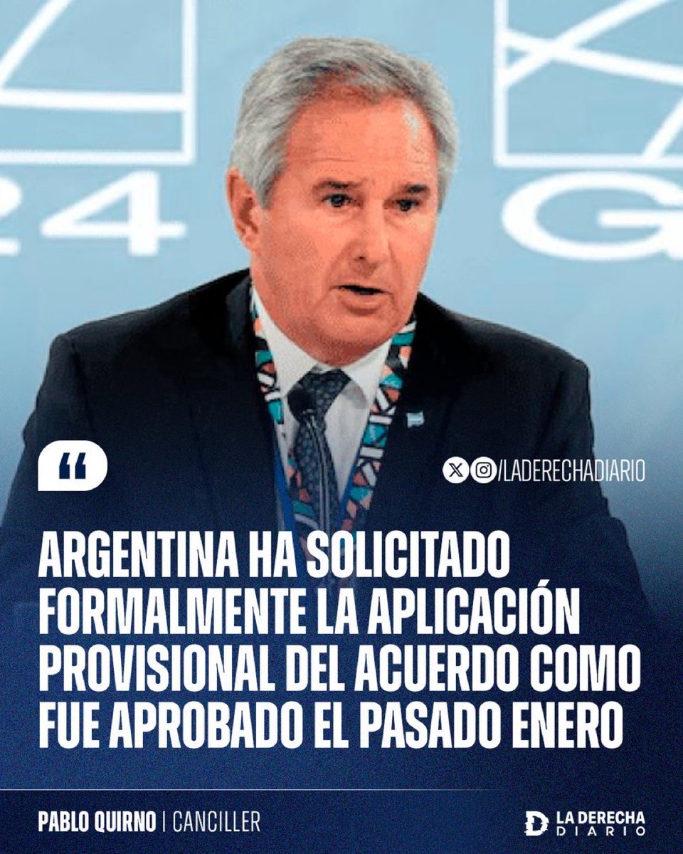 Pablo Quirno celebró la aprobación del acuerdo Mercosur-UE y confirmó que Argentina pidió su aplicación provisional. Integrarse al mundo ya no es discurso, es decisión política del gobierno de Milei.
