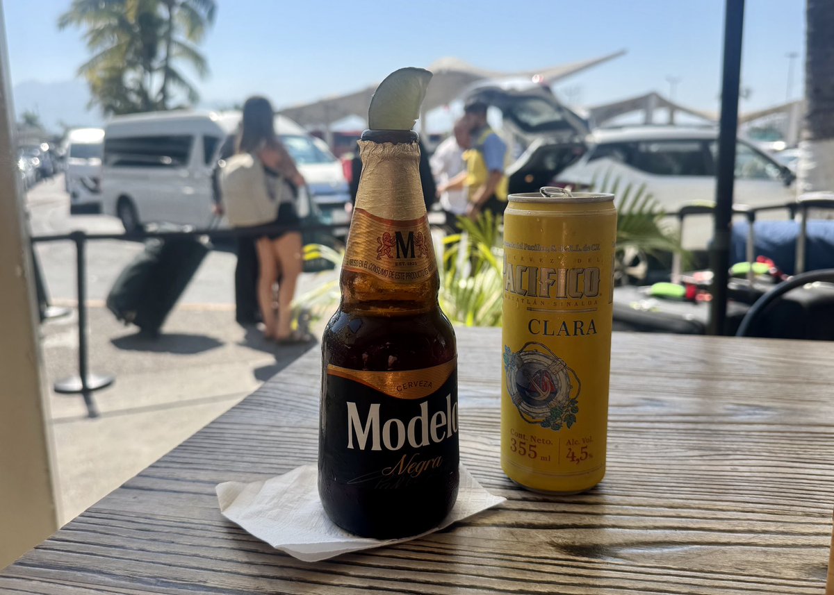 RyanVoutilainen's tweet image. Smooth sailing at check-in with normal traffic coming into the terminal @VallartaAirport other than noticing some extra military surveillance — time for some last minute sun and cervezas before going through security. 🍻🇲🇽

#PuertoVallarta #Mexico #PVR
