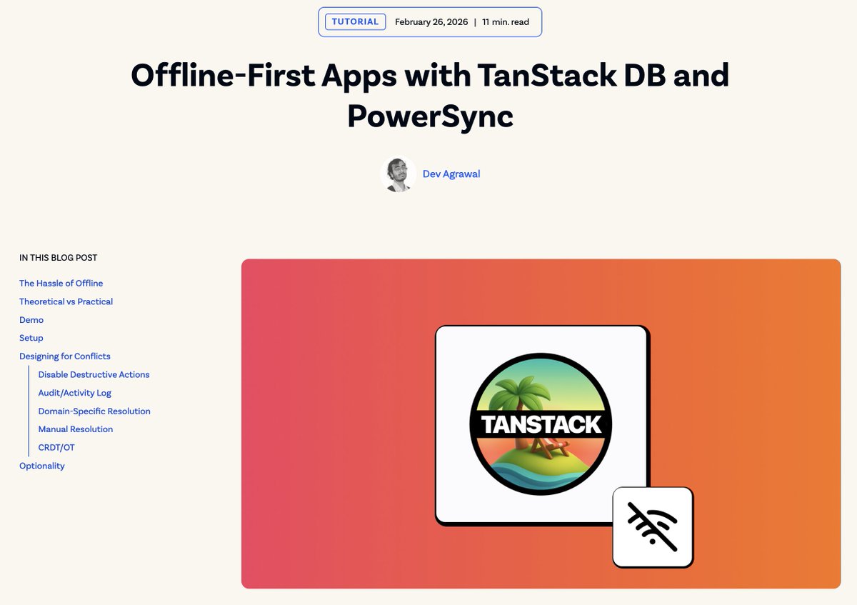 PowerSync tweet media