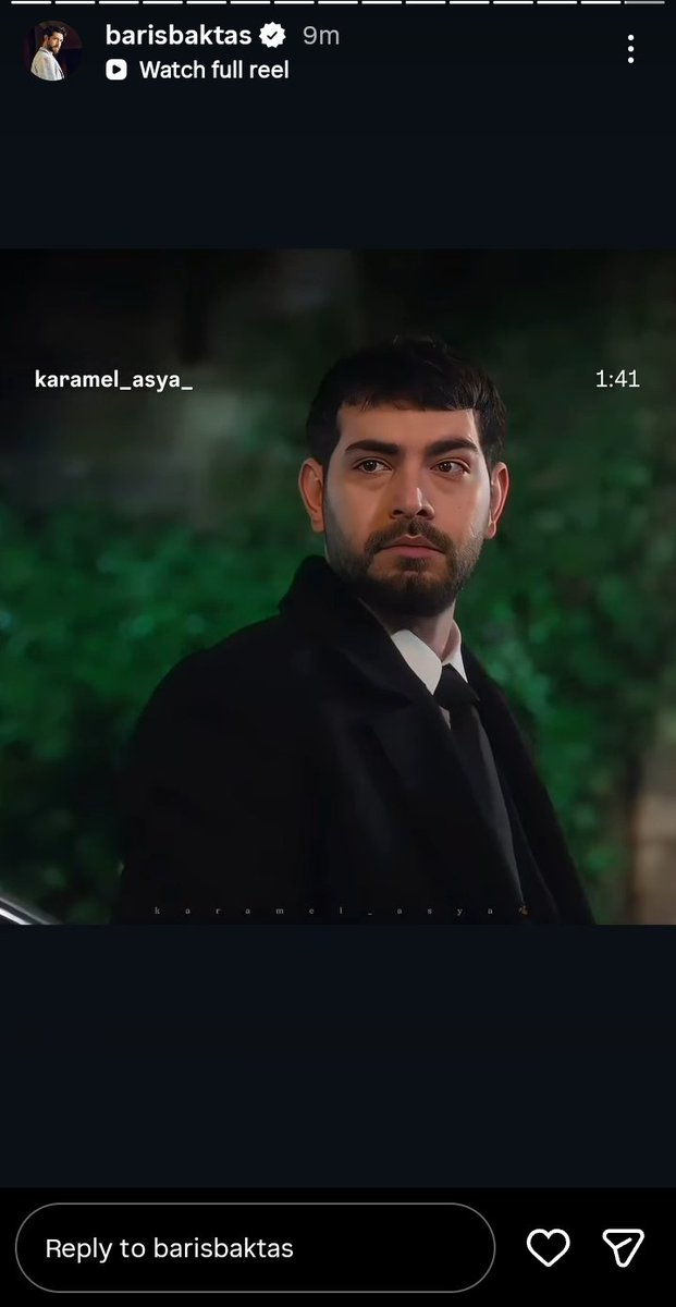 من ستوري باريش على انستاجرام 🤍 

#BarışBaktaş