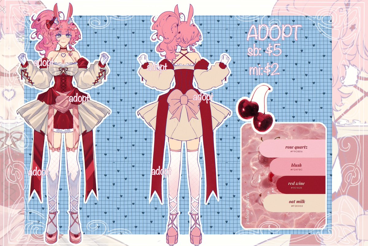 cardinal58700's tweet photo. Cherry blossom Adopt🌸
#adopt #ychcom #VGen https://t.co/DbgLPfpcl2