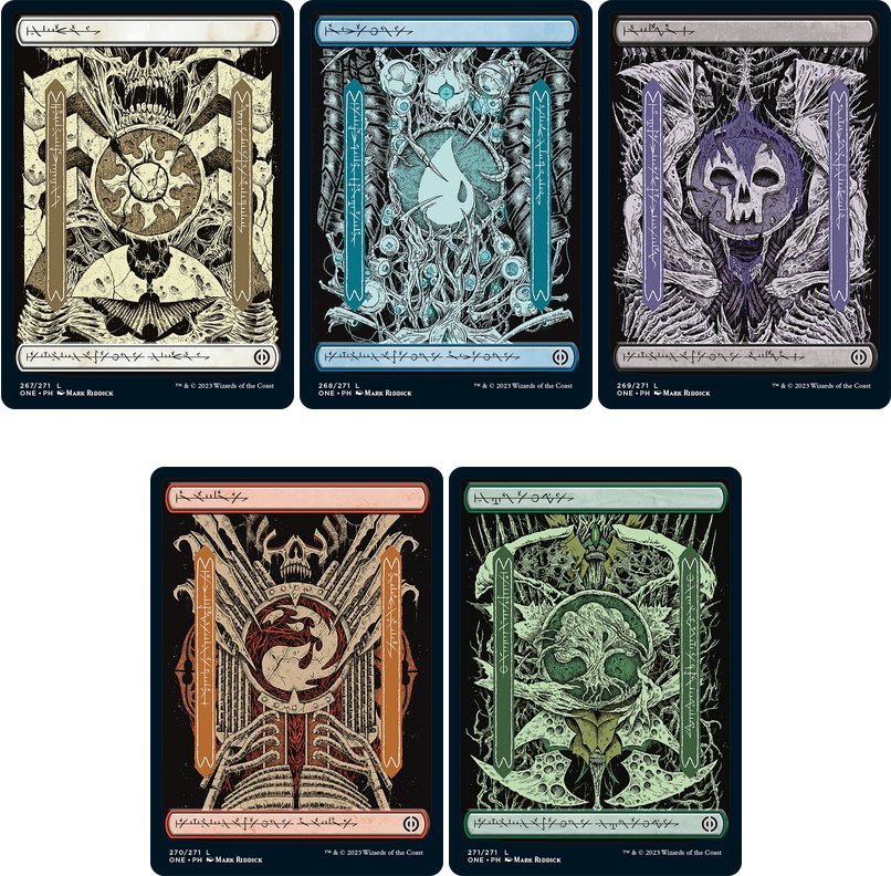 TSamitier's tweet photo. @cartonardos Soy una mujer de costumbres. Phyrexian de entre semana y Phyrexian foil con brillis brillis para los findes de gala ✨ https://t.co/zvt93oYFCU