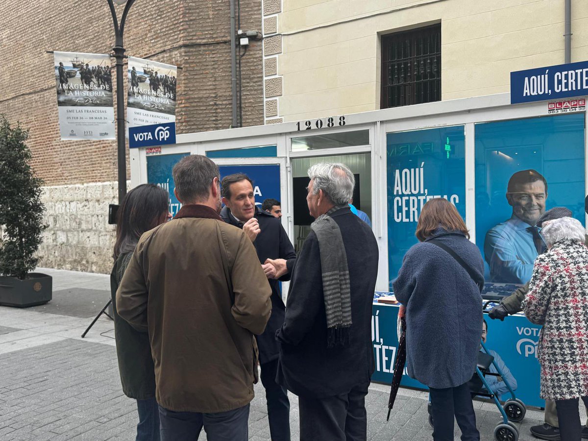 🔵 Comenzamos una campaña de trabajo en equipo, cercanía, escucha y compromiso con nuestros vecinos.

Con <a href="/Conrado_Iscar/">Conrado Íscar</a>

📍 Valladolid, #AquíCertezas