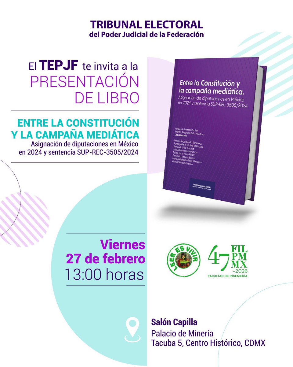 Nos vemos a las 13:00 horas en la FIL Minería. 💜