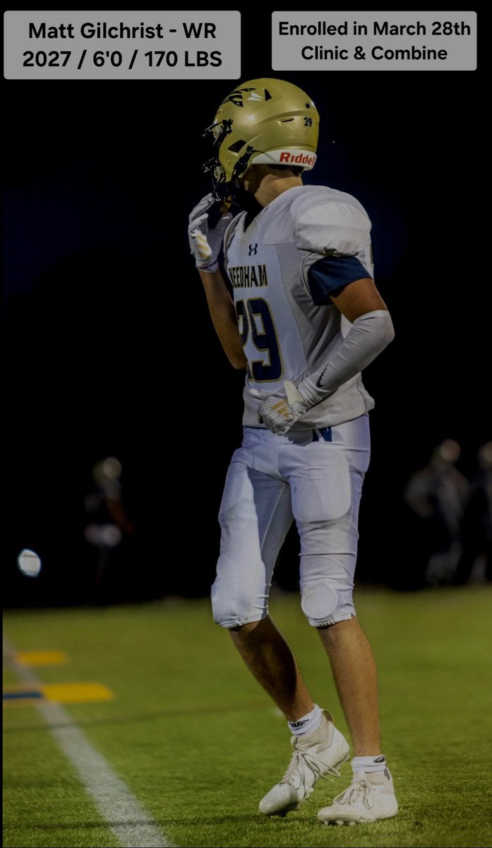 CoachChaim_BAT's tweet photo. Pumped to have 2 of our hardest working juniors attending our March clinics including the big Clinic & Combine on March 28th!

@NicoDellarocca_ is a strong / versatile LB/Edge who helped his team @RiversAthletics win their bowl game this fall.  Nico is strong, tough and absolutely loves the game!  He had a few sacks this fall and is focused on improving to be even better this fall!

@MatthewGil22319 has been the MOST CONSISTENT athlete in pur program this winter.  Though he started focusing on football late (around 15 YO).  He has the frame, will and work ethic to continue transforming his game as he looks to really be an impact player for @NeedhamFootball this fall! 

@excelnewengland @NE6FB_Recruits