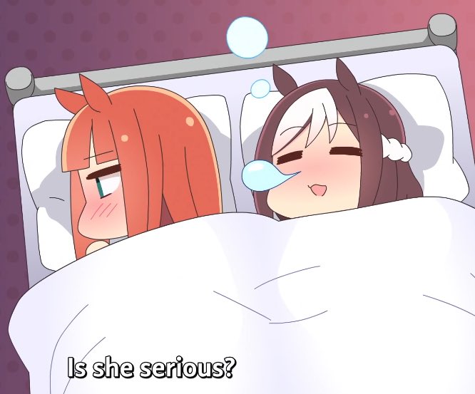 Gente..que alguien me ayude..Tengo a <a href="/Spe_chan20/">Special Week</a> durmiendo alado mio y no puedo dormir..que alguien me ayude..