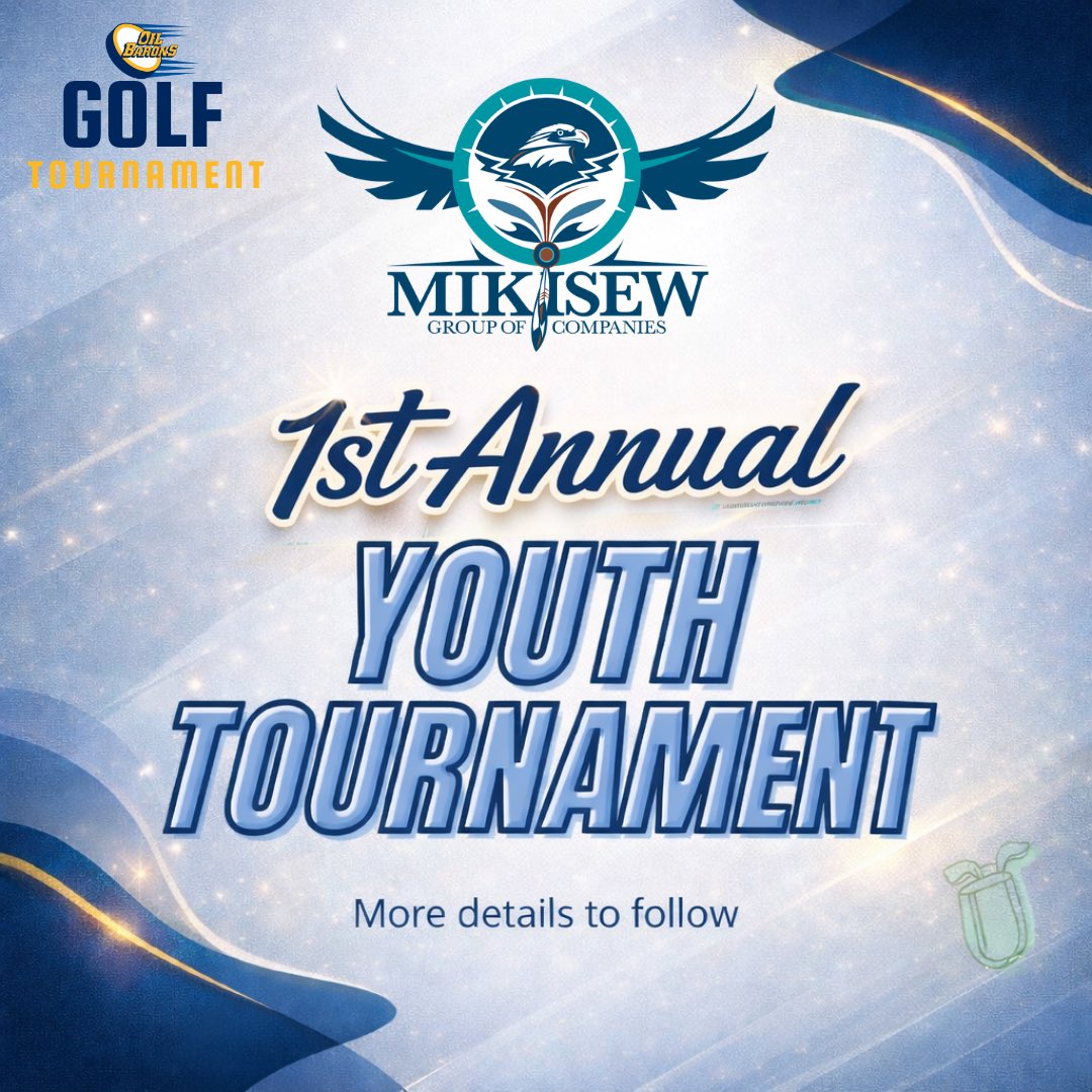 We are proud to announce Mikisew Group of Companies as the sponsor of our 1st Annual Youth Tournament!

Thank you for your support in helping create an incredible opportunity for young golfers in our community. More details to follow.

Registration 🔗
golfgenius.com/register?leagu…