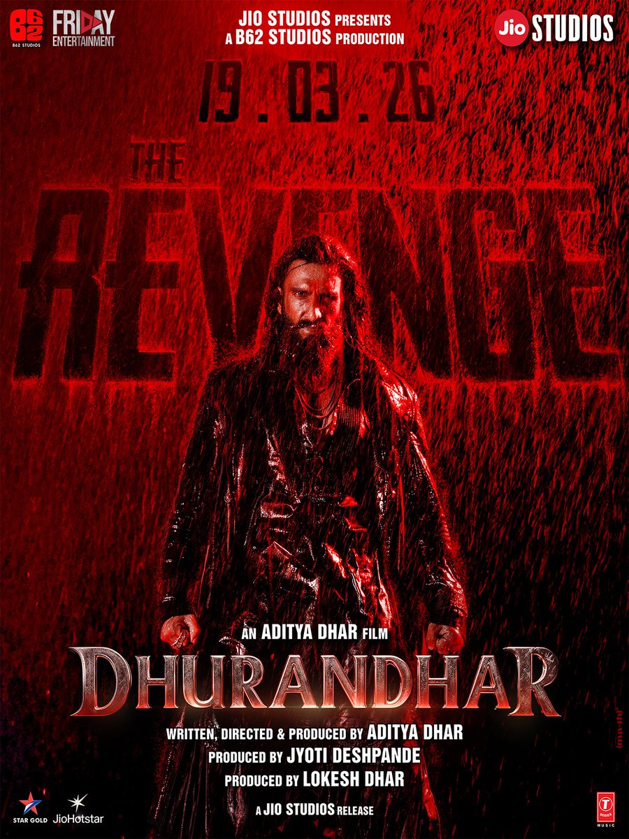 FridayEntmt's tweet image. Le premier opus a marqué les esprits.
Le phénomène continue.

DHURANDHAR – THE REVENGE
Au cinéma le 19/03.

Plus intense. Plus explosif.
@RanveerOfficial @duttsanjay @ActorMadhavan @rampal72 @SaraArjun
Réalisé par @AdityaDharFilms

#DhurandharTheRevenge #Dhurandhar #19Mars