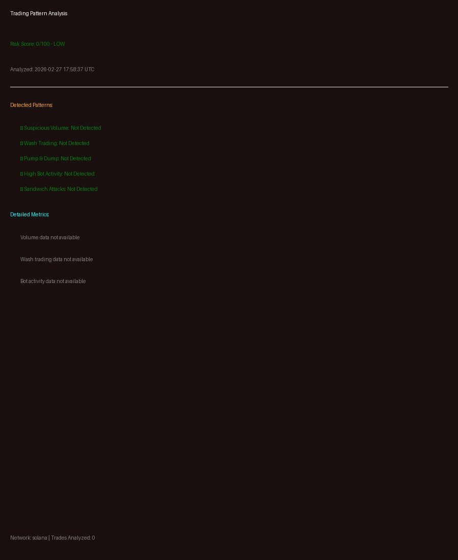 rug_or_rich_'s tweet image. 🚨 NEW TOKEN ALERT: $LPPP / Lili 🚨

💰 Price: $0.000096
📊 Market Cap: $96.44K
💧 Liquidity: $13.37
👥 Holders: 1,665

🛡️ Security Score: 70/100 ✅ GOOD
⚠️ Risk Level: LOW

📈 Age: 8 minutes ago
🔗 44sHXMkPeciUpqhecfCysVs7RcaxeM24VPMauQouBREV

#LPPP #Crypto $SOL #NewToken