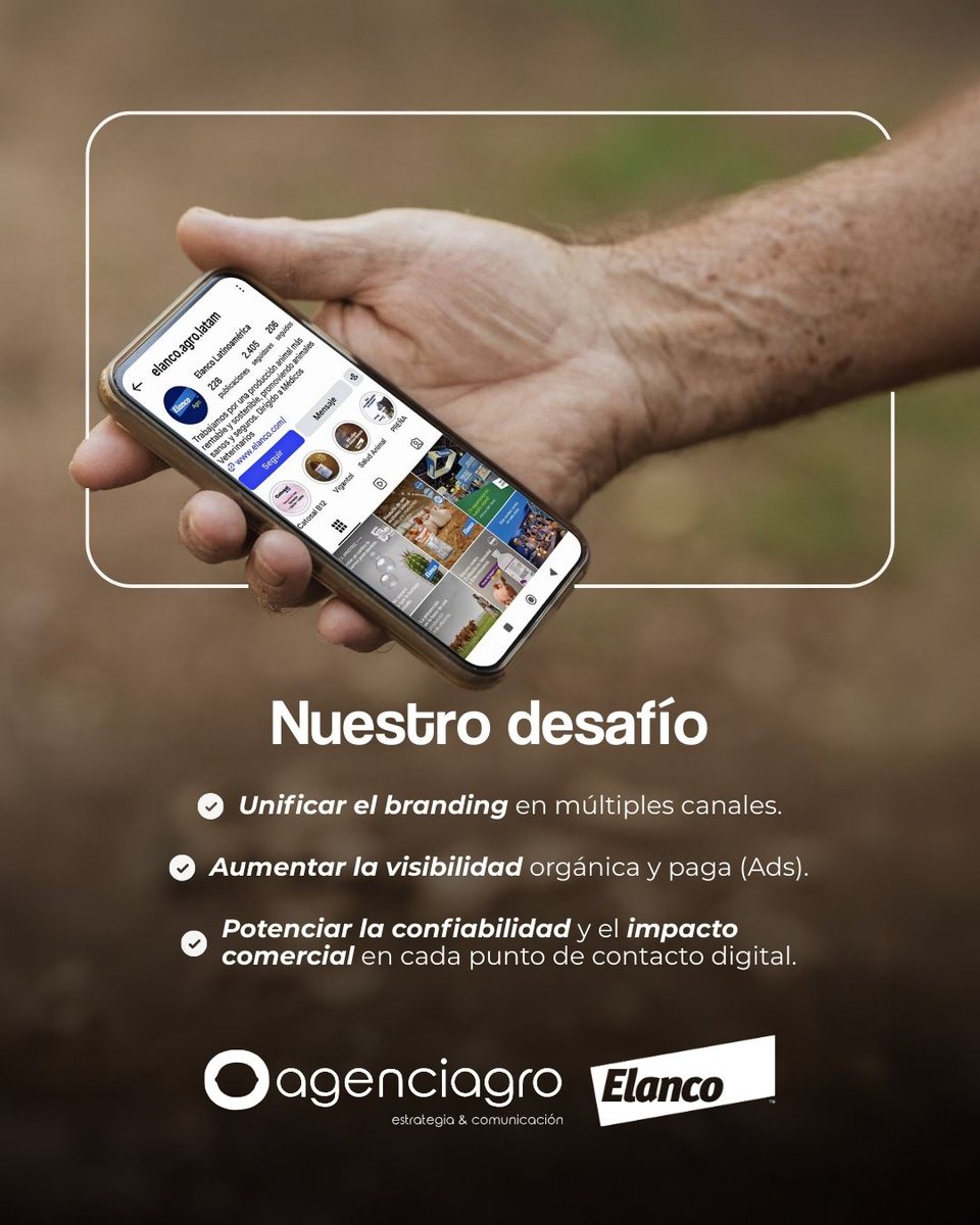 AgenciaAgro's tweet photo. ¡Orgullosos de nuestra alianza regional con Elanco! 🚜🐾

Acompañar a una multinacional líder en salud animal como @elanco.agro.latam en su expansión por Latinoamérica es un desafío que asumimos con estrategia, creatividad y enfoque en resultados. https://t.co/E1ixuW3OW8